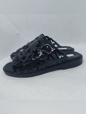 Miista London Cutout Sandals Black Womens Size 36 US 5.5-6 Summer Casual Slides